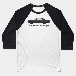 Manual Thing Black Baseball T-Shirt